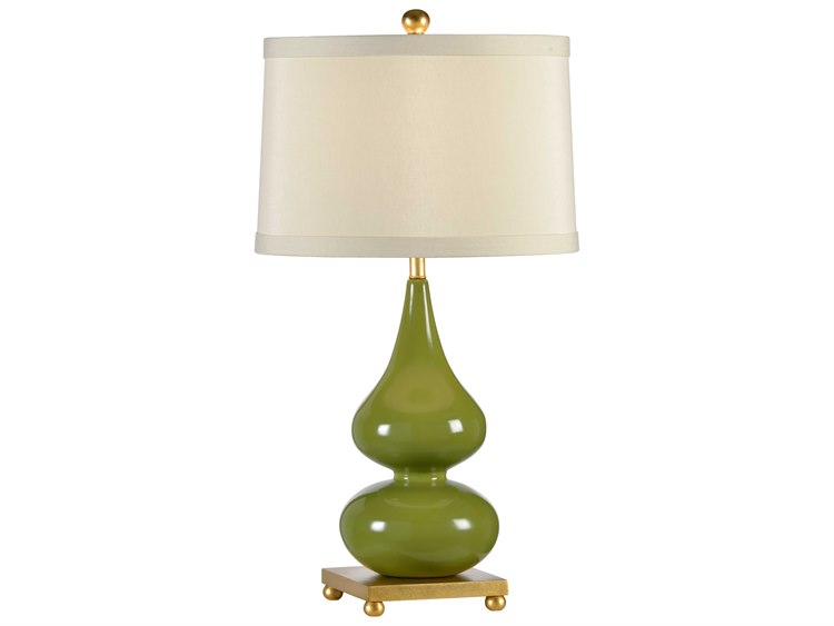 Wildwood Whitney Toad Green Light Taupe Silkette Buffet Lamp