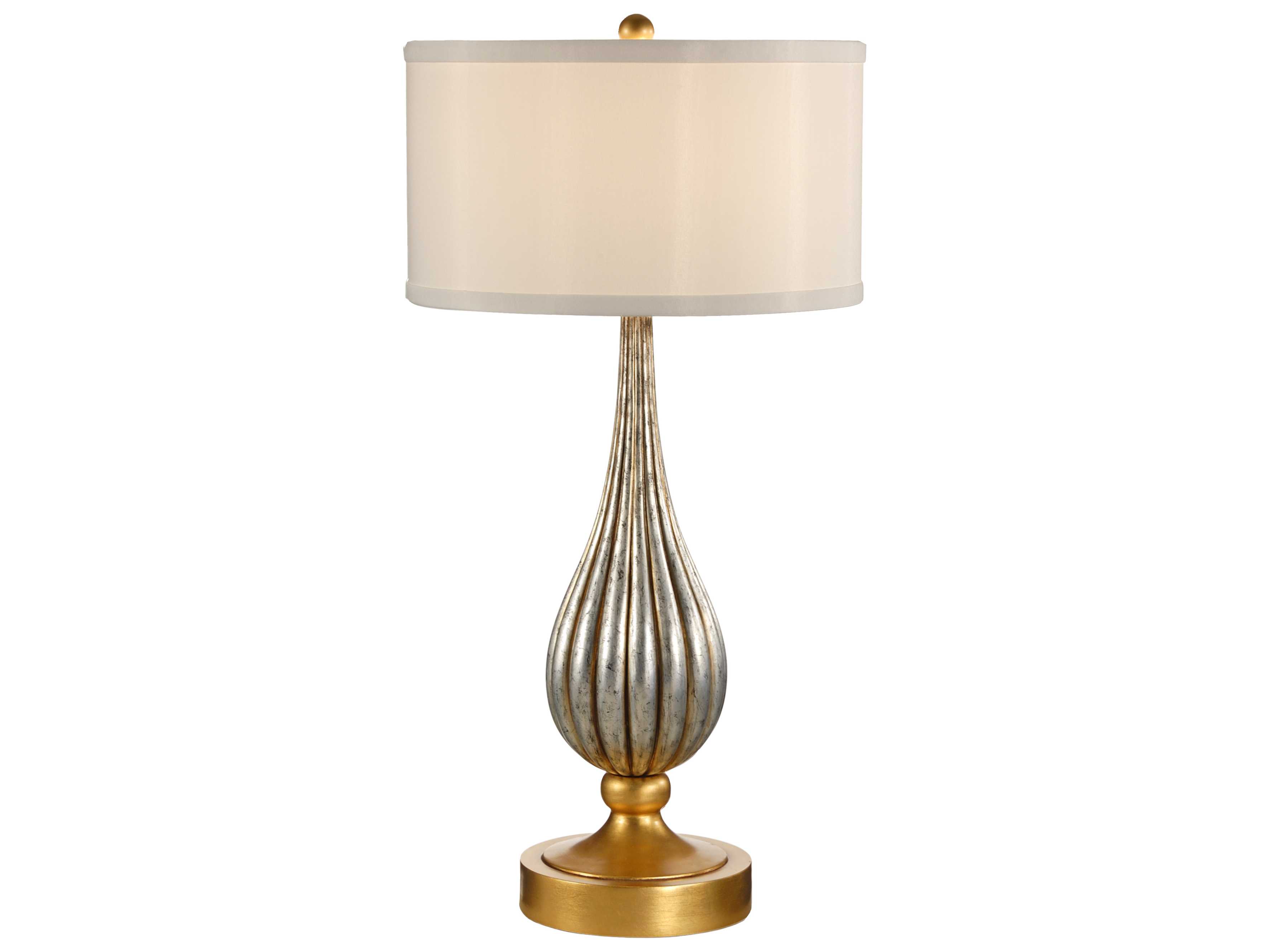 Wildwood Lamps Platinum Over Old Gold Composite Milan Table Lamp | WL26069