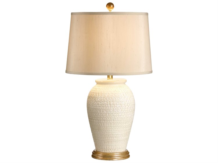 Wildwood Lucia White Gold Champagne Silkette Buffet Lamp