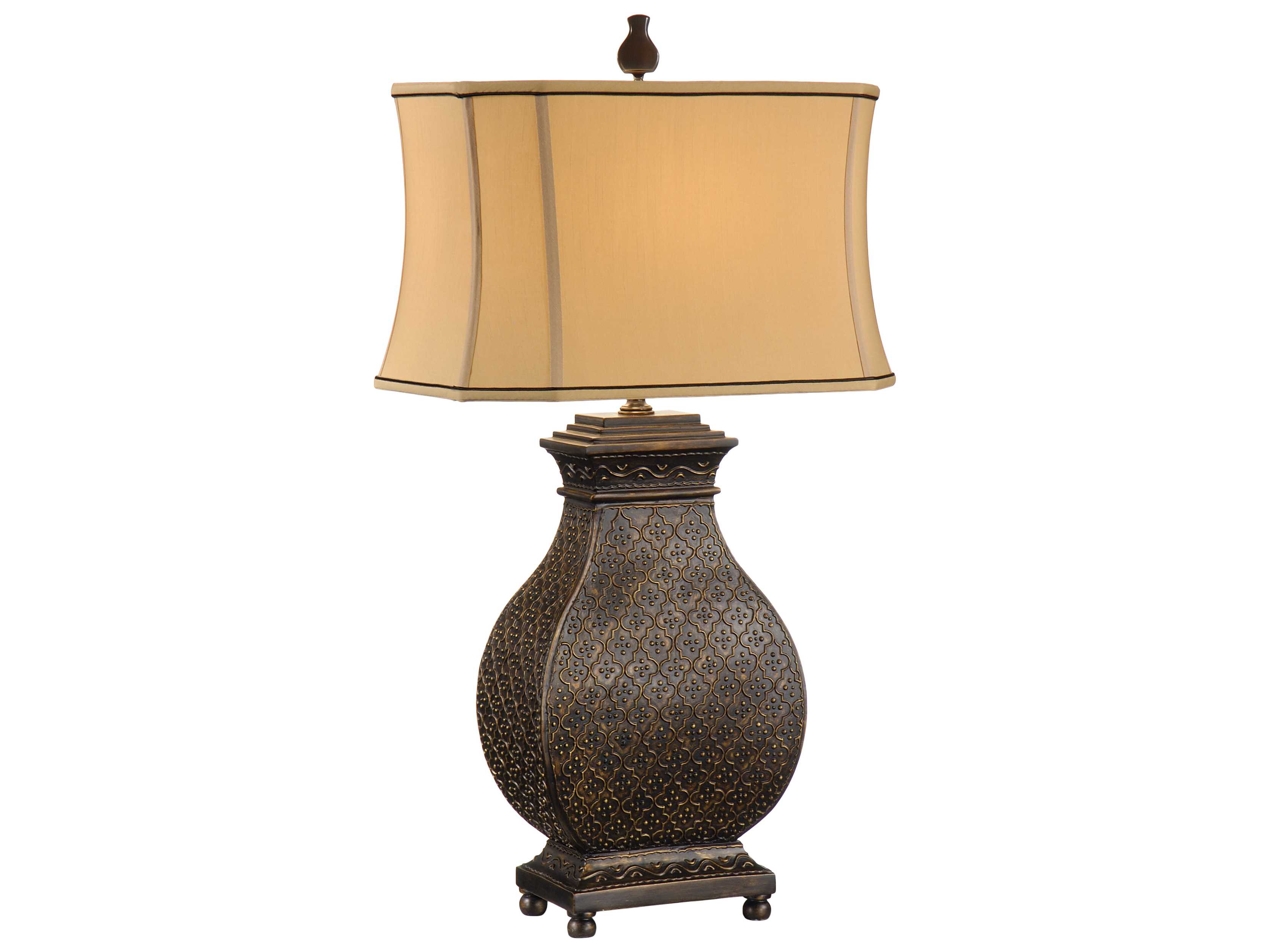 Wildwood Lamps Old Bronze Molded Composite Moroccan Bronze Table Lamp ...