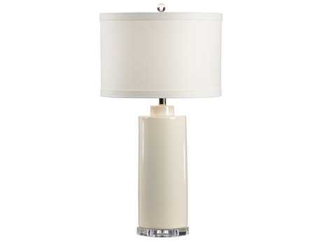 Wildwood Edith Eggshell Cream Linen White Buffet Lamp