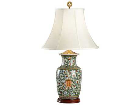 Wildwood Herald Hiding Green Bone Silkette Buffet Lamp