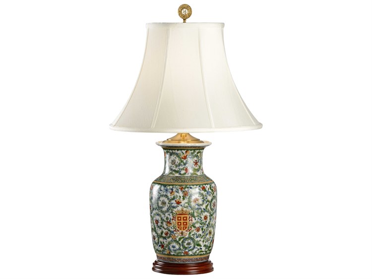 Wildwood Herald Hiding Green Bone Silkette Buffet Lamp