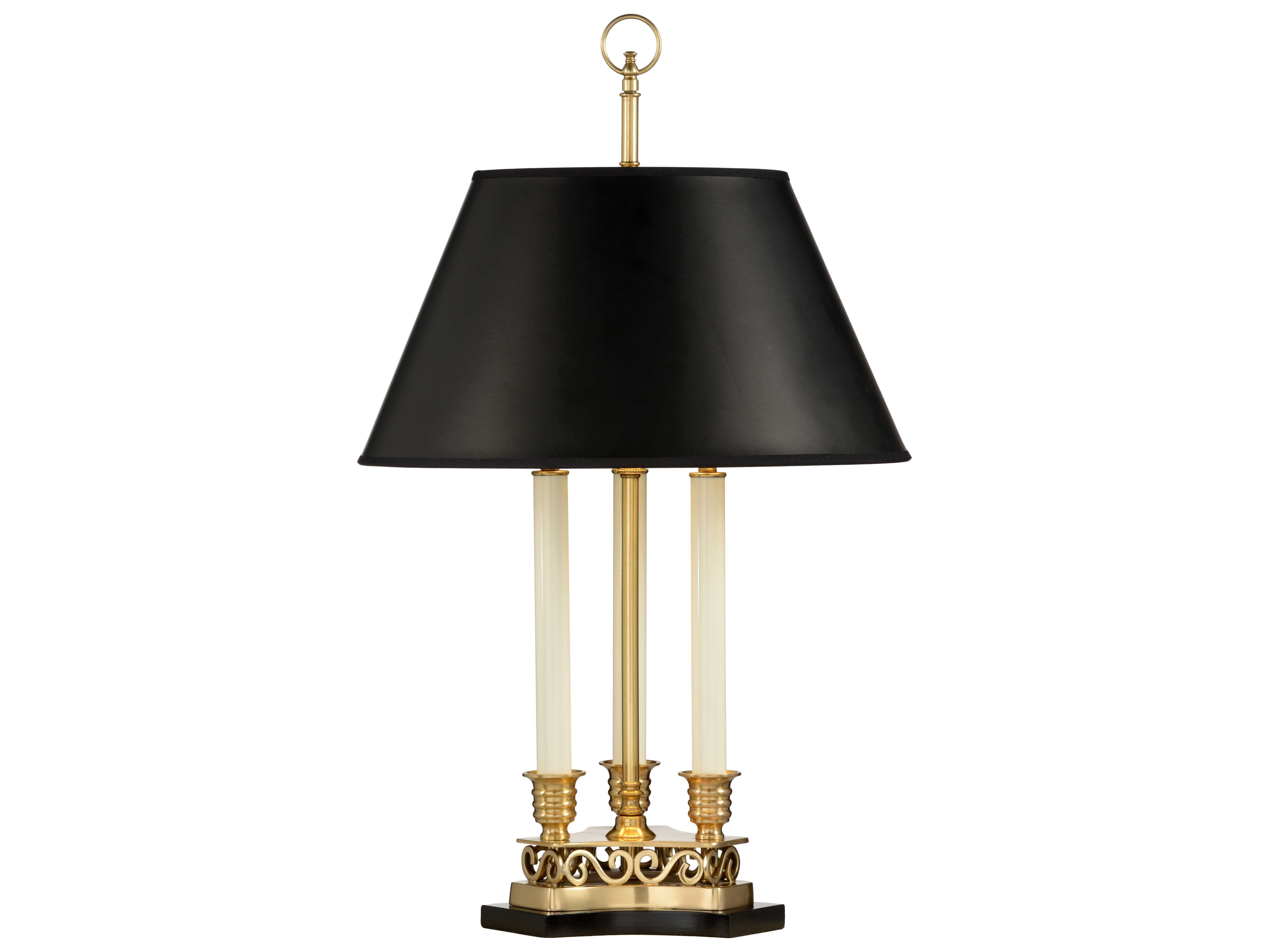 Wildwood Thea Triple Candle Antique Brass Table Lamp 65046   Wildwood Table Lamps Lamp Wl65046 Zm 