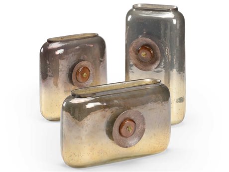 Wildwood Blaze Oval Vases Set of 3