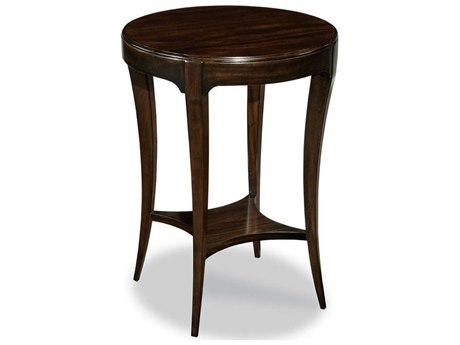 Woodbridge Addison Round Ebonized Mahogany End Table