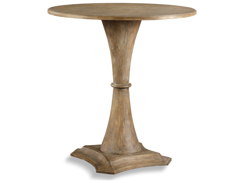 Wide Round Bar Height Dining Table, Round Dining Table Bar Height