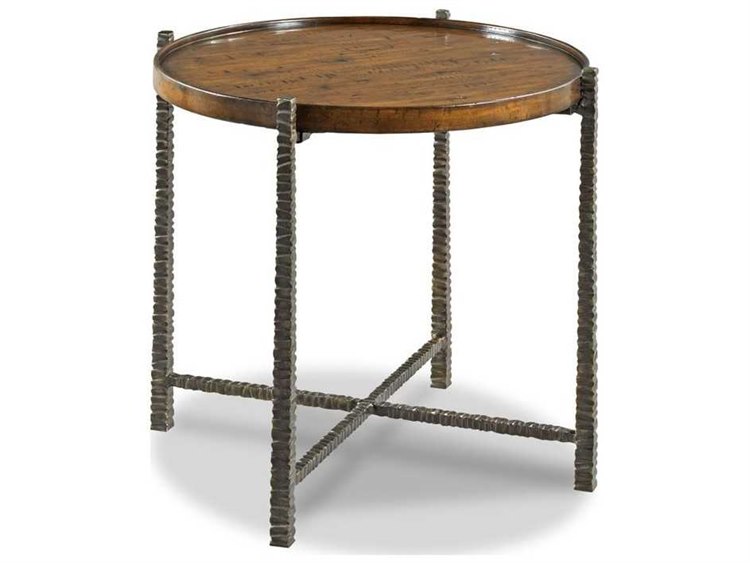 Woodbridge Furniture Broomfield Sonoma / Textured Black Steel 26'' Wide