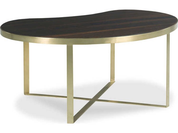 Woodbridge Furniture Midnight / Brushed Brass 43'' Wide Coffee Table WBF214712