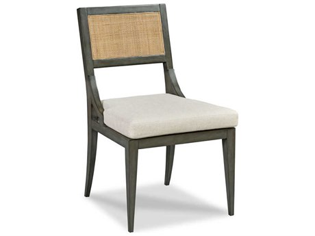 Woodbridge Salvador Hardwood Gray Upholstered Side Dining Chair