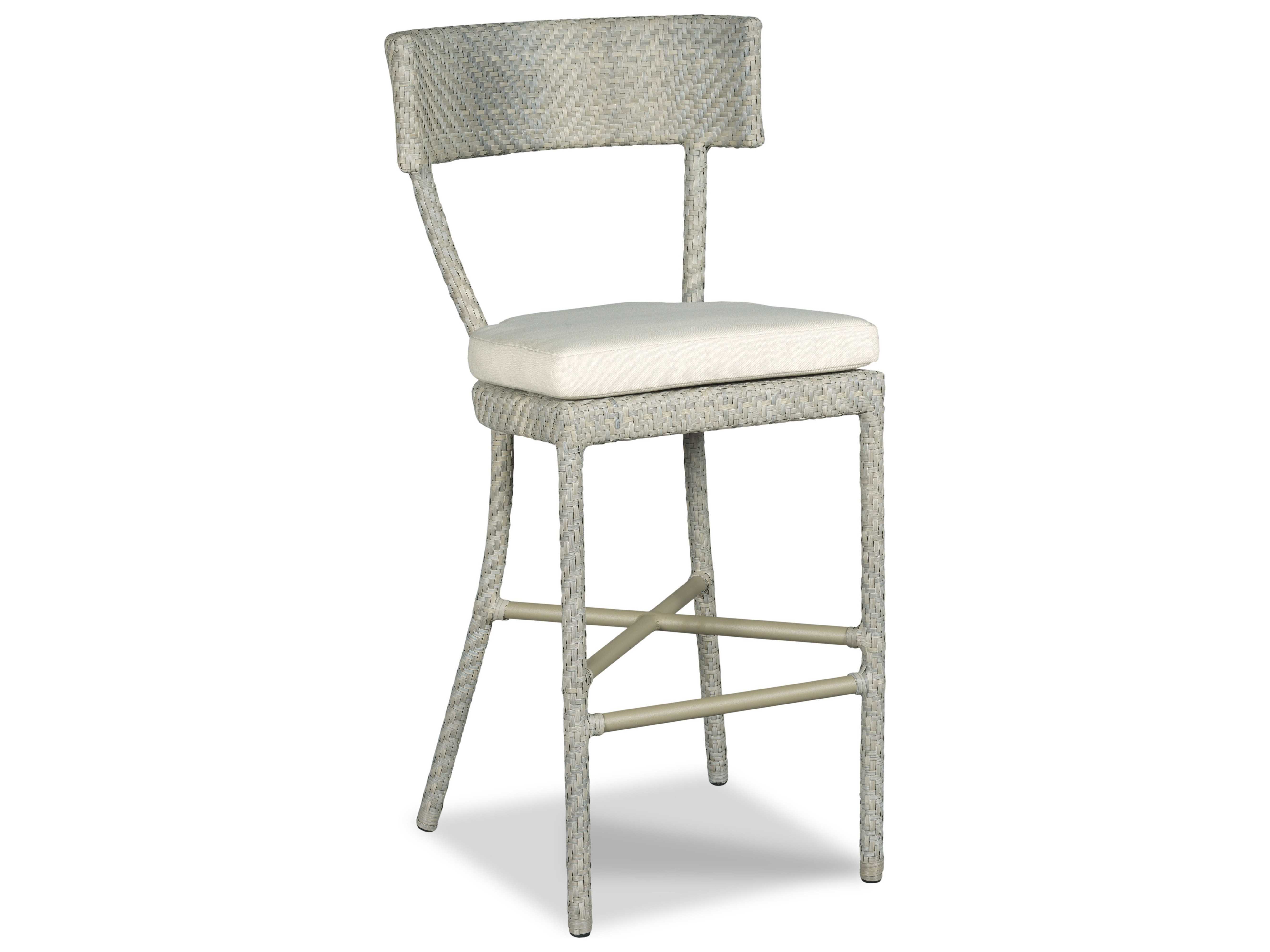 Woodbridge Furniture Empire Floral Gray Side Bar Height Stool WBF727371O