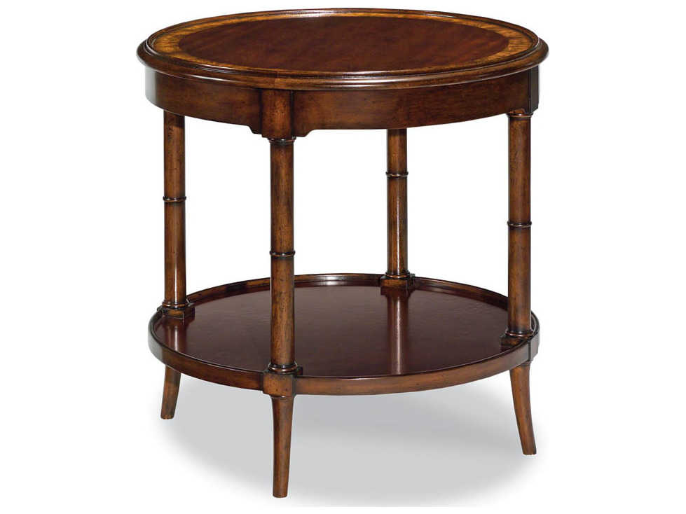 Woodbridge Furniture Regency Aged, Mahogany Round End Table
