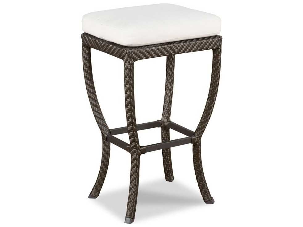 Woodbridge Furniture Woven Espresso Side Bar Height Stool WBF726270O