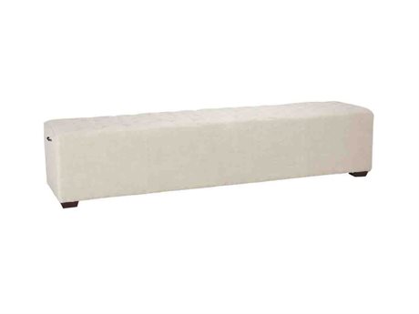 World Interiors Arabella Beige Antique Bronze Upholstered Accent Bench
