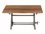 World Interiors Artezia Walnut Black Teak Wood Computer Desk  WITZWAT62158