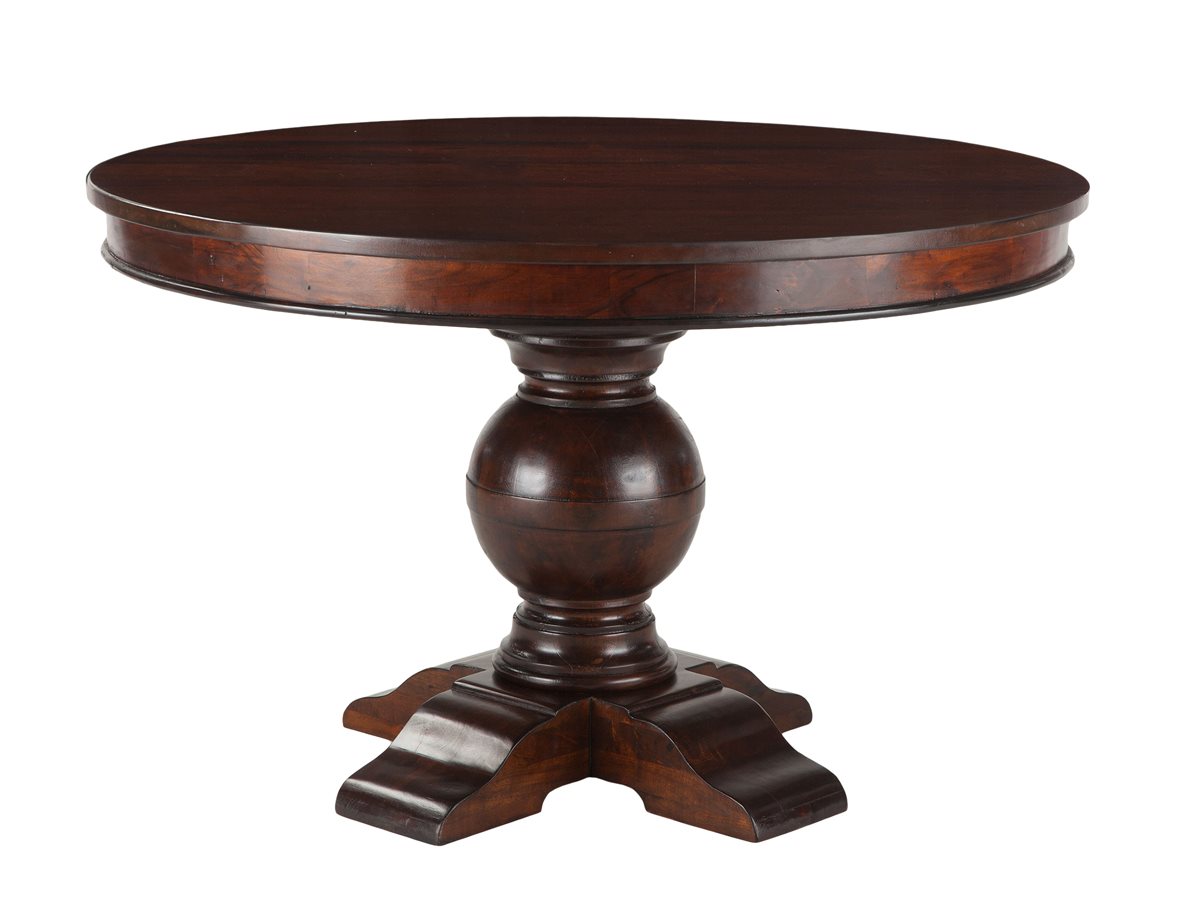 World Interiors Chatham Downs Brown Mahogany 48'' Wide Round Dining