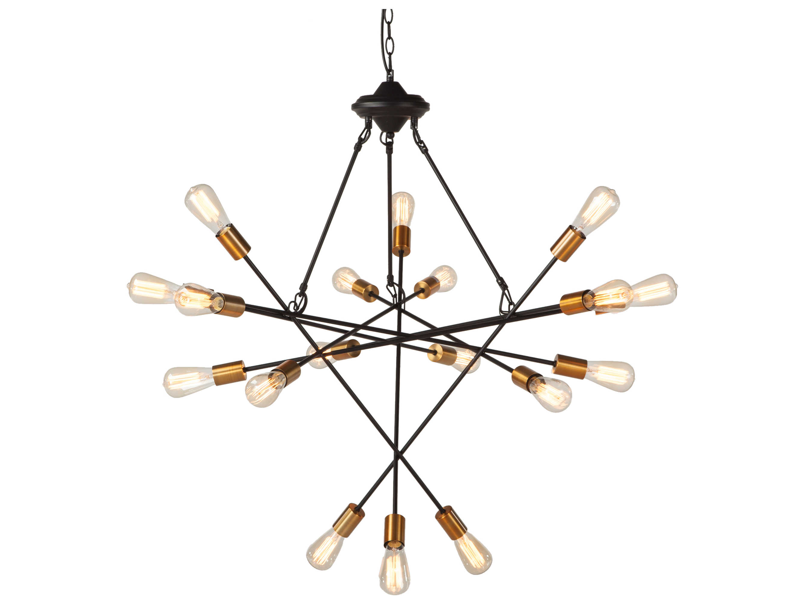 black and rose gold ceiling light