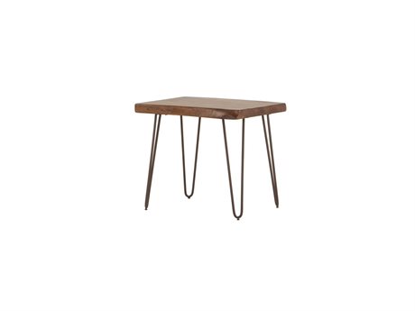 World Interiors Grandby Rectangular Wood Walnut End Table