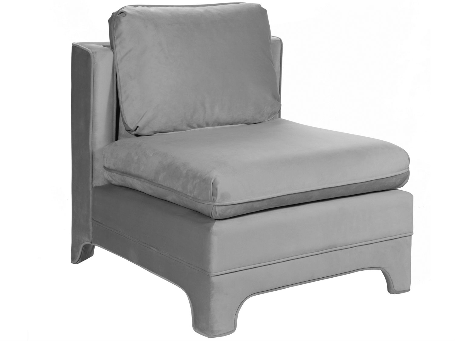 worlds away grey velvet accent chair