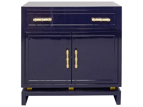 Worlds Away Blue Accent Chest
