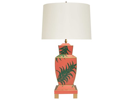 Worlds Away Palm Green Buffet Lamp