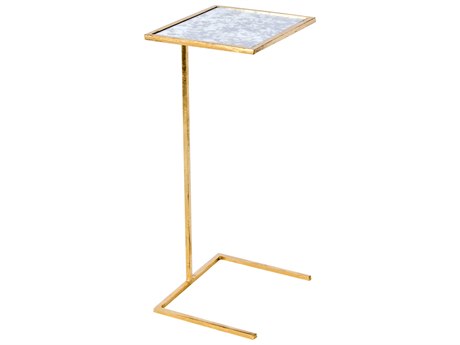 Worlds Away Rectangular Glass End Table