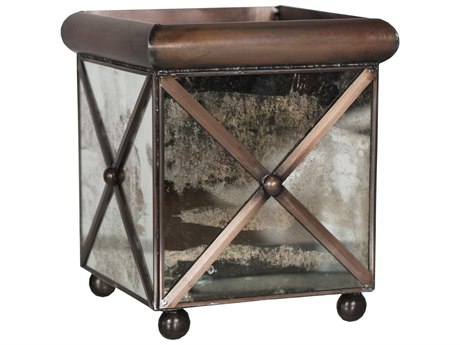 Worlds Away Antique Mirror 8" Planter