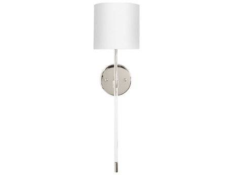 Worlds Away Nickel Wall Sconce