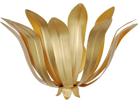 Worlds Away Gold Wall Sconce