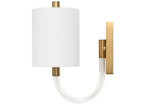 Worlds Away Brass Wall Sconce