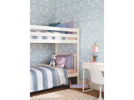 York Wallcoverings Disney Kids Vol-4 Blue / Glitter Disney Frozen-2 Nordic Wallpaper