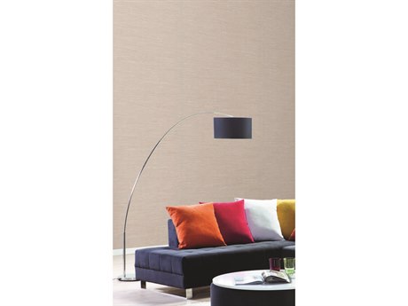 York Wallcoverings Color Digest White / Off White Ramie Weave Wallpaper