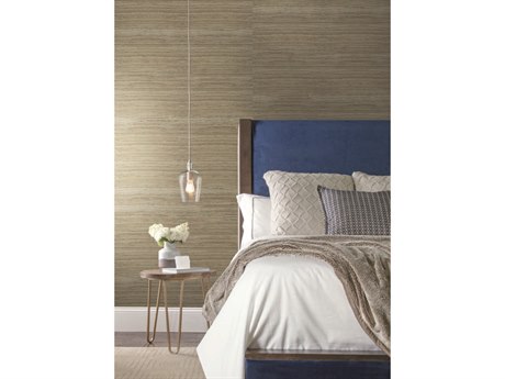York Wallcoverings Grasscloth Resource Library Sage Inked Grass Wallpaper