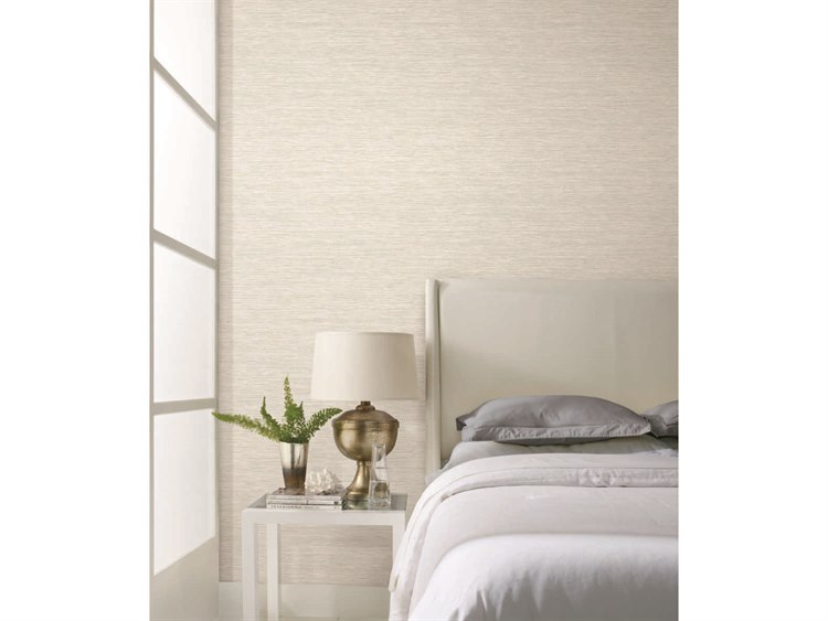 York Wallcoverings Impressionist Beige Challis Woven Wallpaper | YWCL2557