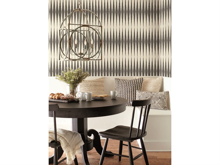 York Wallcoverings Magnolia Home Peel & Stick Black Handloom (Sold in 2