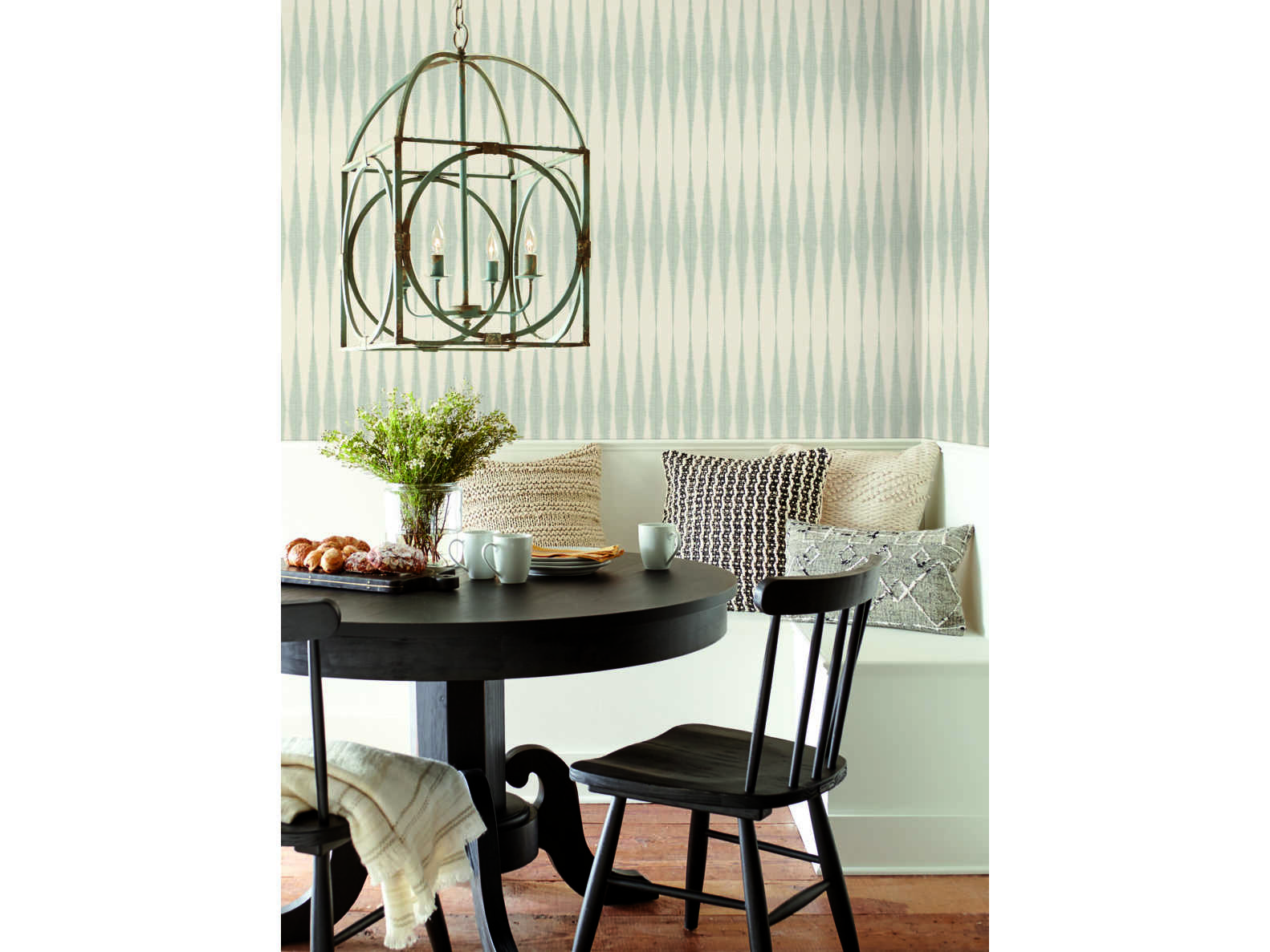 York Wallcoverings Magnolia Home Peel & Stick Cool Grey Handloom (Sold in 2) YWPSW1006RL