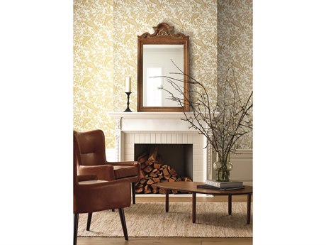 York Wallcoverings Gold / White Canopy Wallpaper