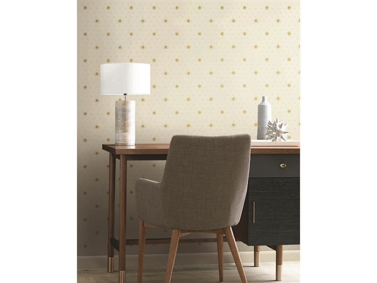 York Wallcoverings Small Prints Resource Library Off White Stella Star