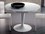 Yumanmod Elise High Gloss Dove Grey & Oak 46.5'' - 64.2'' x 46.5'' Extendable Round Dining Table  YMOZ010405