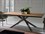 Yumanmod Quadron Coated Metal & Antique Oak 78.7'' - 100'' x 39.4 - 54.3'' Extendable Rectangular Dining Table  YMOZ010102