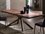Yumanmod Quadron Coated Metal & Canaletto Walnut 86.6'' x 43.3'' Rectangular Dining Table  YMOZ010101