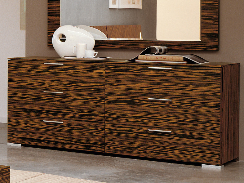 Yumanmod Webb Ebony 6 Drawers Double Dresser Ymcr60524