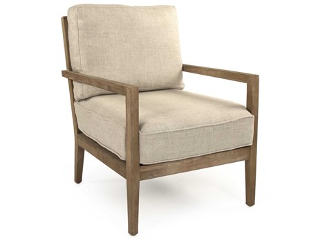 Zentique Cream Fabric Accent Chair