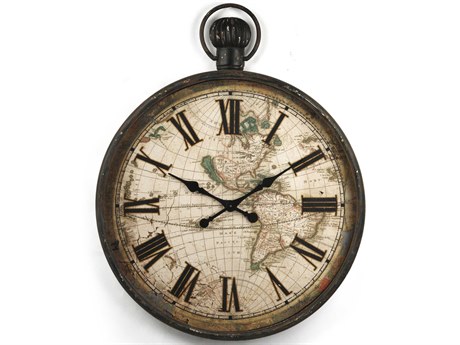 Zentique Antique Grey Iron Clock