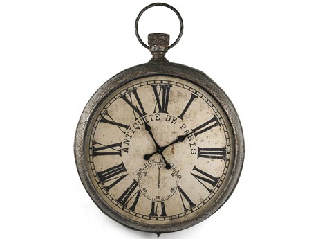 Zentique Rustic Zinc Iron Clock
