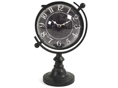 Zentique Black / White Iron Clock