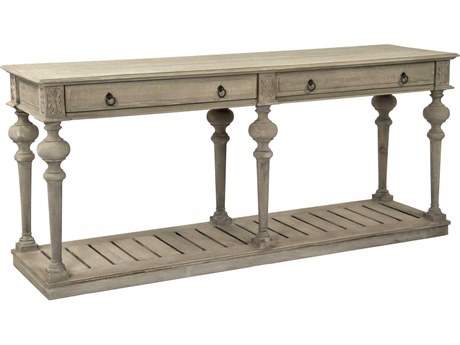 Zentique Rectangular Wood Ash Grey Console Table