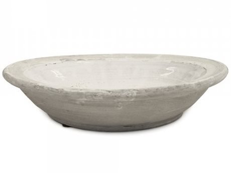 Zentique Distressed White Decorative Plate