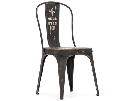 Zentique Black Side Dining Chair