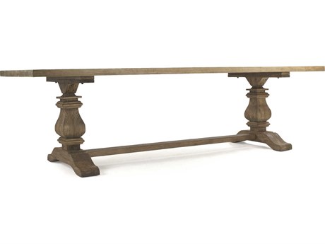 Zentique Rectangular Wood Stained Natural Dining Table